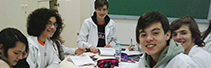 Aula experimental de Física com a turma do 1º ano