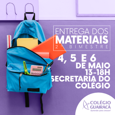 Colégio Guairacá realiza entrega de materiais escolares do 2º bimestre