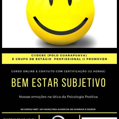 Participe do curso online ‘Nossas emoções na ótica da Psicologia Positiva’