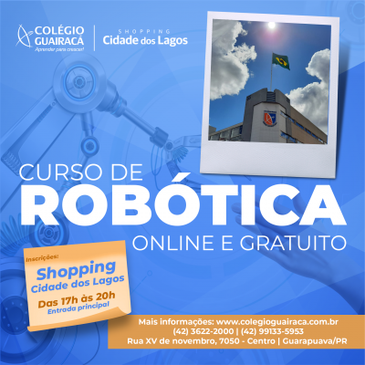 Colégio Guairacá oferta curso gratuito de robótica para a população