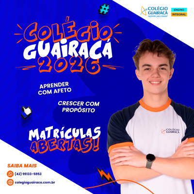 Aprender com afeto, crescer com propósito: Colégio Guairacá está com matrículas abertas para 2026